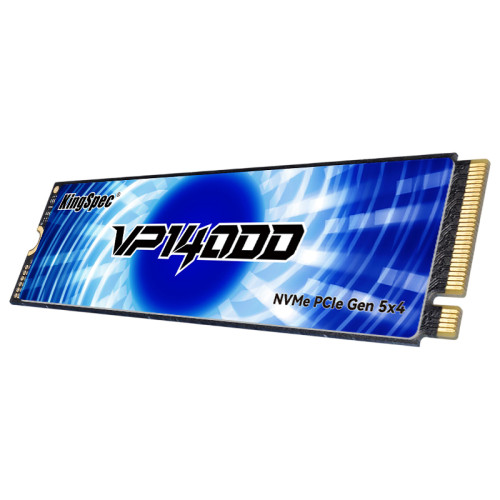 Твердотельный накопитель/ Kingspec SSD VP14000 2280, 4096GB, M.2(22x80mm), NVMe, PCIe 5.0 x4, 3D TLC, R/W 14000/13000MB/s, IOPs 1 145 000/1 087 000, TBW 2400, DWPD 0.5 (3 года)