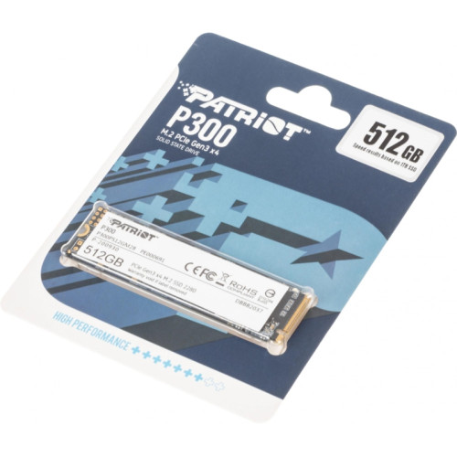 Твердотельный накопитель Patriot PCIe 3.0 x4 512GB P300P512GM28 P300 M.2 2280 [P300P512GM28]