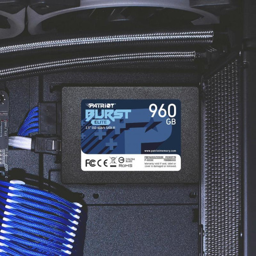 Твердотельный накопитель Patriot SATA-III 960GB PBE960GS25SSDR Burst Elite 2.5