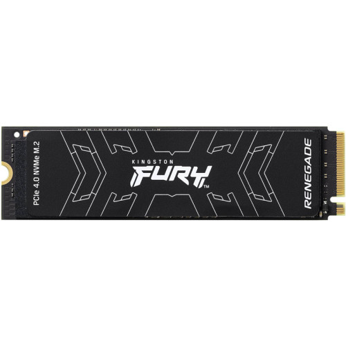 Твердотельный накопитель/ Kingston SSD Fury Renegade, 2000GB, M.2(22x80mm), NVMe, PCIe 4.0 x4, 3D TLC, R/W 7300/7000MB/s, IOPs 1 000 000/1 000 000, DRAM buffer 2048MB, TBW 2000, DWPD 0.55 (5 лет)