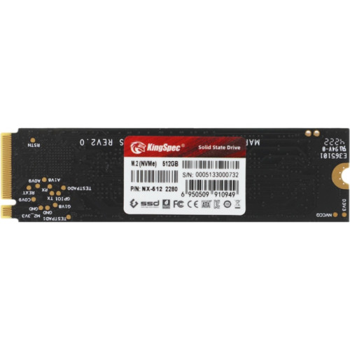 Твердотельный накопитель Kingspec PCIe 3.0 x4 512GB NX-512 M.2 2280 0.9 DWPD [NX-512]