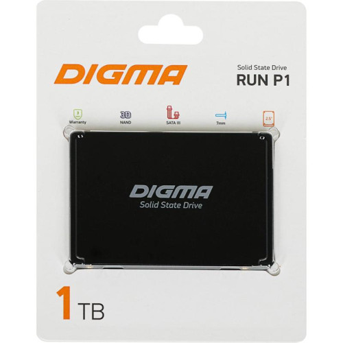 Твердотельный накопитель Digma SATA-III 1TB DGSR2001TP13T Run P1 2.5