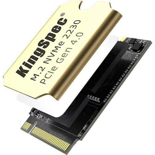 Твердотельный накопитель/ Kingspec SSD XF-1TB 2230, 1024GB, M.2(22x30mm), NVMe, PCIe 4.0 x4, R/W 5000/4400MB/s, IOPs н.д./н.д., TBW 1200, DWPD 1.07 (3 года)