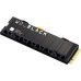 Твердотельный накопитель/ WD SSD Black SN850X, 2000GB, M.2(22x80mm), NVMe, PCIe 4.0 x4, 3D TLC, R/W 7300/6600MB/s, IOPs 1 200 000/1 100 000, DRAM buffer 2048MB, TBW 1200, DWPD 0.3, with Heat Spreader (12 мес.)