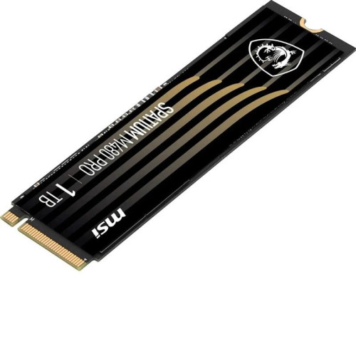 MSI SSD SPATIUM M480 Pro, 1000GB, M.2(22x80mm), NVMe, PCIe 4.0 x4, 3D TLC, R/W 7400/6000, IOPs 750 000/1 000 000, DRAM buffer 1024MB, TBW 700, DWPD 0.38 (5 лет) MSI SSD SPATIUM M480 Pro, 1000GB, M.2(22x80mm), NVMe, PCIe 4.0 x4, 3D TLC, R/W 7400/6000, IOPs 750 000/1 000 000, DRAM buffer 1024MB, TBW 700, DWPD 0.38 (5 лет)