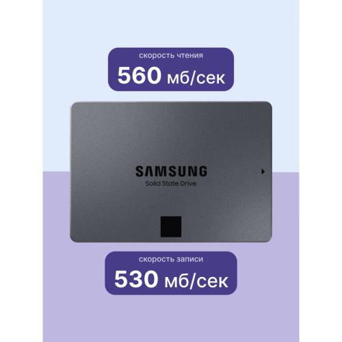 Твердотельные накопители Samsung 870 QVO, 1000GB, 2.5