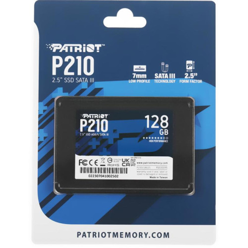 Твердотельный накопитель Patriot SATA-III 128GB P210S128G25 P210 2.5