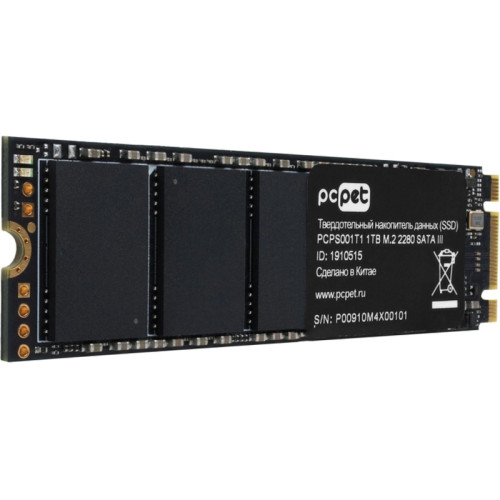 Твердотельный накопитель PC Pet SATA-III 1TB PCPS001T1 M.2 2280 OEM [PCPS001T1]