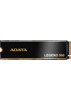 Твердотельный накопитель/ ADATA SSD LEGEND 960, 1000GB, M.2(22x80mm), NVMe 1.4, PCIe 4.0 x4, 3D NAND, R/W 7400/6000MB/s, IOPs 730 000/610 000, DRAM buffer 1000MB,  TBW 780, DWPD 0.43, with Heat Spreader (5 лет)