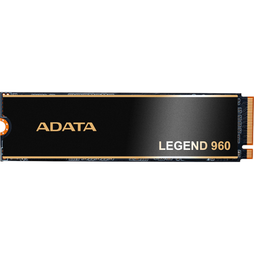 Твердотельный накопитель ADATA SSD LEGEND 960, 1000GB, M.2(22x80mm), NVMe 1.4, PCIe 4.0 x4, 3D NAND, R/W 7400/6000MB/s, IOPs 730 000/610 000, DRAM buffer 1000MB,  TBW 780, DWPD 0.43, with Heat Spreader (5 лет)