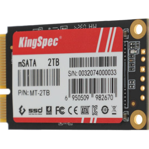 Твердотельный накопитель Kingspec SATA-III 2TB MT-2TB MT Series mSATA [MT-2TB]