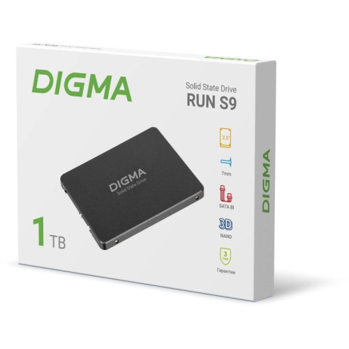 Твердотельный накопитель Digma SATA-III 1TB DGSR2001TS93T Run S9 2.5