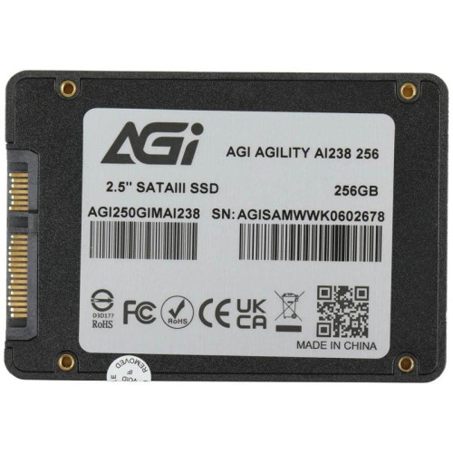 Накопитель SSD AGi SATA-III 256GB AGI250GIMAI238-CB AI238 2.5