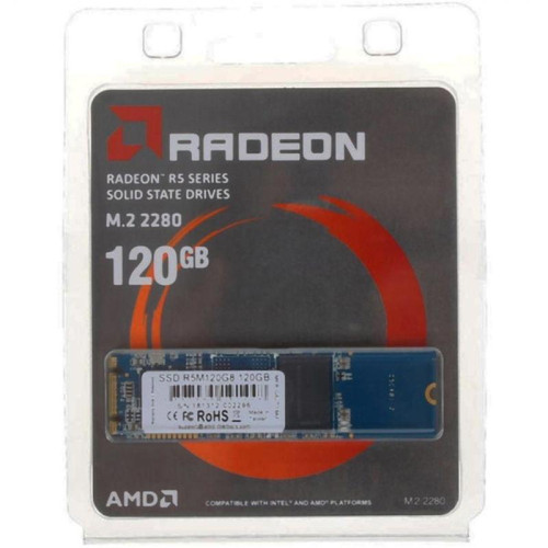 Накопитель SSD AMD SATA-III 120GB R5M120G8 Radeon M.2 2280 Накопитель SSD AMD SATA-III 120GB R5M120G8 Radeon M.2 2280