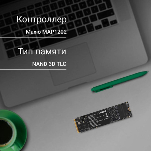 Твердотельный накопитель Digma PCIe 3.0 x4 256GB DGSM3256GM23T Mega M2 M.2 2280 [DGSM3256GM23T]