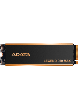 Твердотельный накопитель/ ADATA SSD LEGEND 960 MAX, 2000GB, M.2(22x80mm), NVMe 1.4, PCIe 4.0 x4, 3D NAND, R/W 7400/6800MB/s, IOPs 750 000/630 000, DRAM buffer 2000MB, TBW 1560, DWPD 0.43, with BIG Heat Spreader (5 лет)
