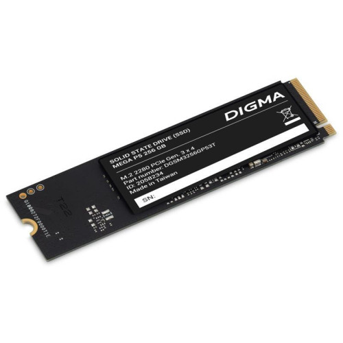Твердотельный накопитель Digma PCIe 3.0 x4 256GB DGSM3256GP53T Mega P5 M.2 2280