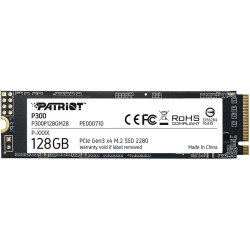Твердотельный накопитель Patriot PCIe 3.0 x4 128GB P300P128GM28 P300 M.2 2280 [P300P128GM28]
