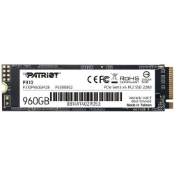 Твердотельный накопитель Patriot PCIe 3.0 x4 960GB P310P960GM28 P310 M.2 2280 [P310P960GM28]