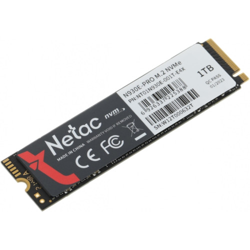 Твердотельный накопитель Netac PCIe 3.0 x4 1TB NT01N930E-001T-E4X N930E Pro M.2 2280 [NT01N930E-001T-E4X]