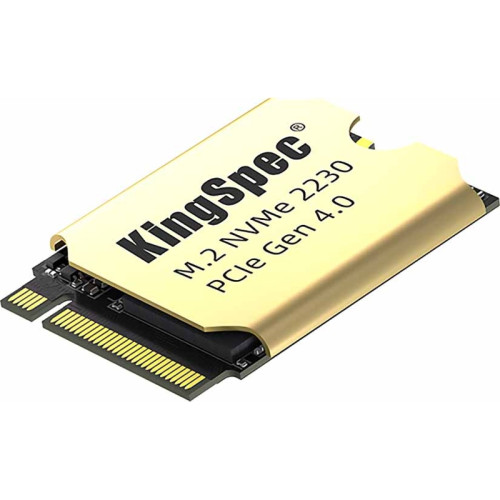 Твердотельный накопитель/ Kingspec SSD XF-1TB 2230, 1024GB, M.2(22x30mm), NVMe, PCIe 4.0 x4, R/W 5000/4400MB/s, IOPs н.д./н.д., TBW 1200, DWPD 1.07 (3 года)