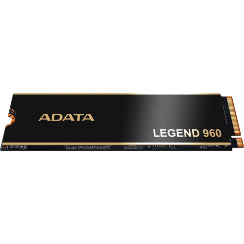 Твердотельный накопитель ADATA SSD LEGEND 960, 4000GB, M.2(22x80mm), NVMe 1.4, PCIe 4.0 x4, 3D NAND, R/W 7400/6800MB/s, IOPs 700 000/550 000, DRAM buffer 4000MB, TBW 3120, DWPD 0.43, with Heat Spreader (5 лет)