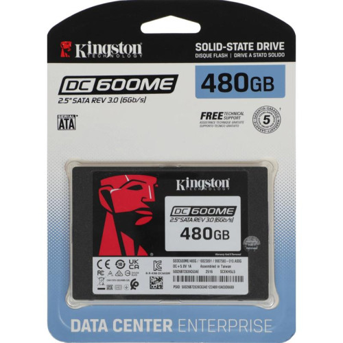 Накопитель SSD Kingston SATA-III 480GB SEDC600ME/480G DC600M 2.5