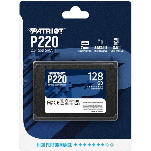 Твердотельный накопитель Patriot SATA-III 128GB P220S128G25 P220 2.5