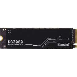 Твердотельный накопитель Kingston SSD KC3000, 1024GB, M.2(22x80mm), NVMe, PCIe 4.0 x4, 3D TLC, R/W 7000/6000MB/s, IOPs 900 000/1 000 000, DRAM buffer 1024MB, TBW 800, DWPD 0.71, with Heat Spreader (60 мес)