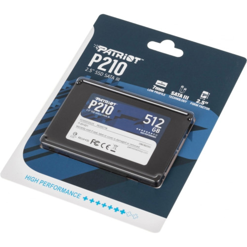 Твердотельный накопитель Patriot SATA-III 512GB P210S512G25 P210 2.5 Твердотельный накопитель Patriot SATA-III 512GB P210S512G25 P210 2.5
