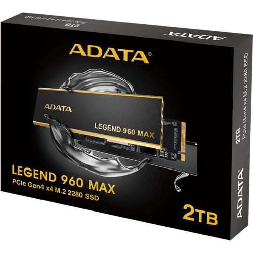Твердотельный накопитель ADATA Legend, 2000GB, PCIe 4.0 x4 (NVMe), M.2 2280 [ALEG-960M-2TCS]