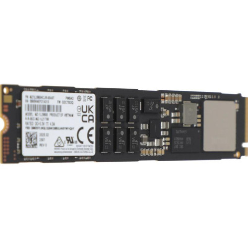 Твердотельный накопитель/ Samsung SSD PM9A3, 960GB, M.2(22x110mm), NVMe, PCIe 4.0 x4, 3D TLC, R/W 5000/1400MB/s, IOPs 550 000/60 000, TBW 1752, DWPD 1 (12 мес.)