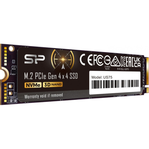 Твердотельный накопитель Silicon Power PCIe 4.0 x4 1TB SP01KGBP44US7505 US75 M.2 2280 [SP01KGBP44US7505]