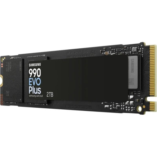 Твердотельные накопители/ Samsung SSD 990 Plus, 2000GB, M.2(22x80mm), NVMe 2.0, NVMe 2.0, PCIe 4.0 x4, V-NAND TLC, R/W 7250/6300MB/s, IOPs 1 000 000/1 350 000, DRAM buffer 2000MB, TBW 1200, DWPD 0.3 (12 мес.)