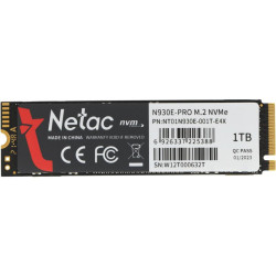 Твердотельный накопитель Netac PCIe 3.0 x4 1TB NT01N930E-001T-E4X N930E Pro M.2 2280 [NT01N930E-001T-E4X]