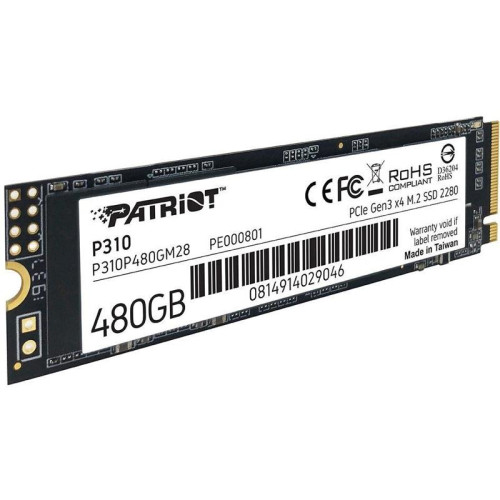 Твердотельный накопитель Patriot PCIe 3.0 x4 480GB P310P480GM28 P310 M.2 2280 [P310P480GM28]
