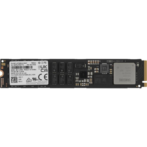 Твердотельный накопитель SSD Samsung Enterprise PM9A3 MZ1L23T8HBLA-00A07 M.2 22110, 3840GB, 5500/2000 MB/s, 800k/85k IOPS, NVME Gen 4, 1.3DWPD (3Y)