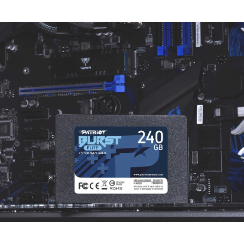 Твердотельный накопитель Patriot SATA-III 240GB PBE240GS25SSDR Burst Elite 2.5