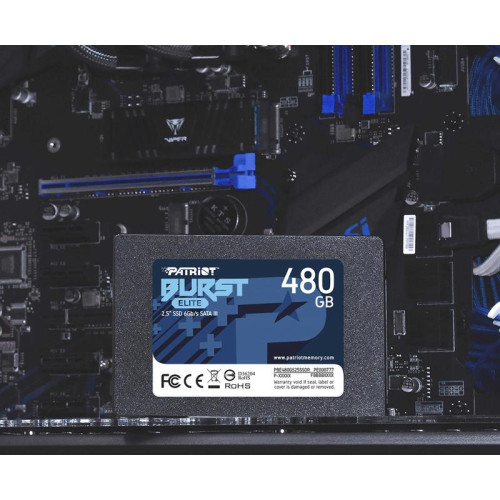 Твердотельный накопитель Patriot SATA-III 480GB PBE480GS25SSDR Burst Elite 2.5