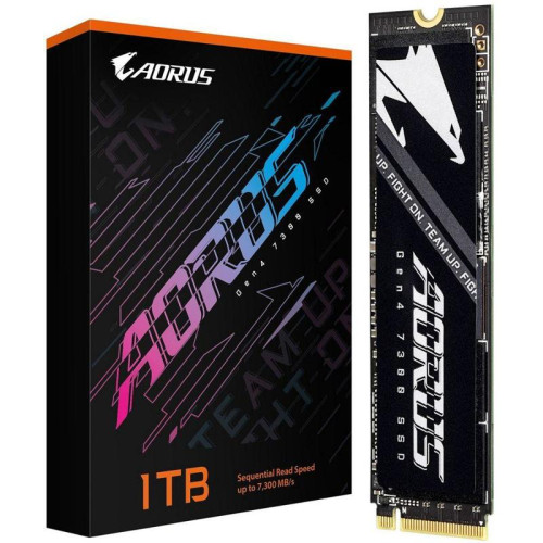 Твердотельный накопитель SSD Gigabyte M.2 2280 1TB AORUS Client SSD AG4731TB N PCI-Express 4.0 x4, NVMe 1.4 7300/6000 RTL, without heatsink