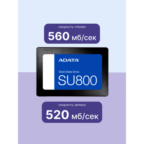 Твердотельный накопитель ADATA SSD Ultimate SU800, 256GB, 2.5