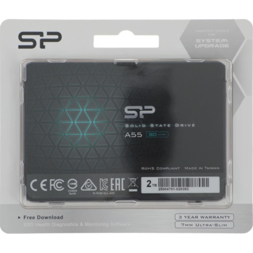 Твердотельный накопитель Silicon Power SATA-III 2TB SP002TBSS3A55S25 Ace A55 2.5 Твердотельный накопитель Silicon Power SATA-III 2TB SP002TBSS3A55S25 Ace A55 2.5