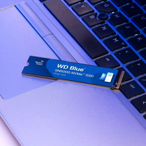 Твердотельные накопители/ WD SSD Blue SN5000, 1000GB, M.2(22x80mm), NVMe, PCIe 4.0 x4, TLC, R/W 5150/4900MB/s, TBW 600, DWPD 0.3 (12 мес.)
