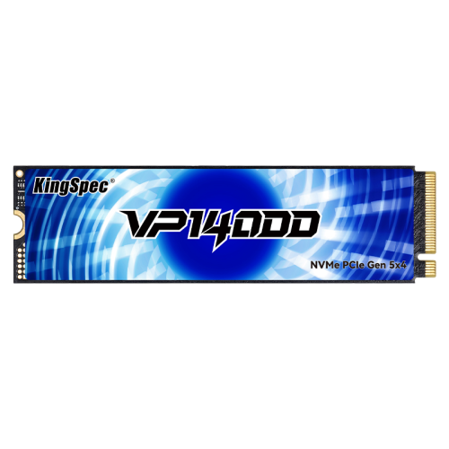 Твердотельный накопитель/ Kingspec SSD VP14000 2280, 2048GB, M.2(22x80mm), NVMe, PCIe 5.0 x4, 3D TLC, R/W 14000/13000MB/s, IOPs 1 148 000/1 083 000, TBW 1200, DWPD 0.5 (3 года)