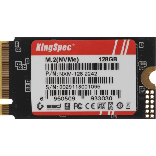Накопитель SSD Kingspec PCIe 3.0 x4 128GB NXM-128 2242 M.2 2242 Накопитель SSD Kingspec PCIe 3.0 x4 128GB NXM-128 2242 M.2 2242