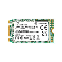 Твердотельный накопитель/ Transcend SSD 425S, 1000GB, M.2(22x42mm), SATA3, 3D TLC, R/W 550/500MB/s, IOPs 55 000/72 000, TBW 360, DWPD 0.3 (3 года)