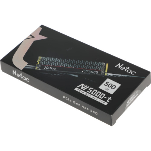 Твердотельный накопитель Netac PCIe 4.0 x4 500GB NT01NV5000T-500-E4X NV5000t M.2 2280 [NT01NV5000T-500-E4X]