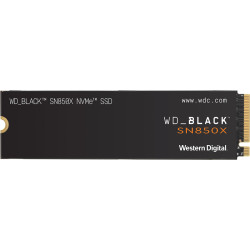 Твердотельный накопитель/ WD SSD Black SN850X, 2000GB, M.2(22x80mm), NVMe, PCIe 4.0 x4, 3D TLC, R/W 7300/6600MB/s, IOPs 1 200 000/1 100 000, DRAM buffer 2048MB, TBW 1200, DWPD 0.3 (12 мес.)