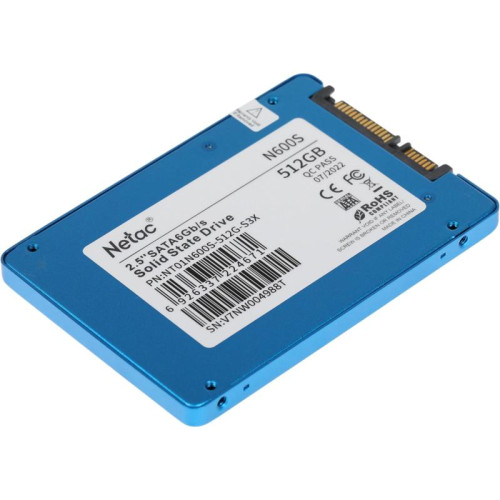 Твердотельный накопитель Netac SATA-III 512GB NT01N600S-512G-S3X N600S 2.5