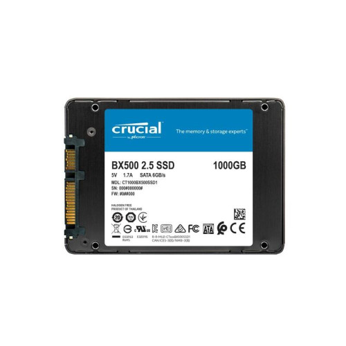 Твердотельный накопитель/ Crucial SSD BX500, 1000GB, 2.5 Твердотельный накопитель/ Crucial SSD BX500, 1000GB, 2.5